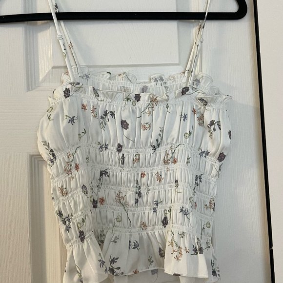 Artizia Wilfred Silk Floral Top - M - Picture 3 of 4